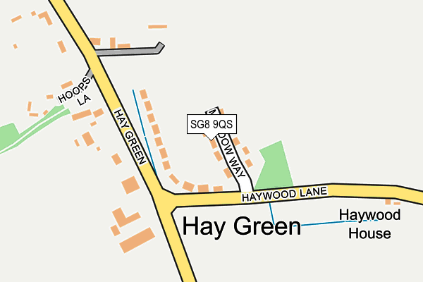 SG8 9QS map - OS OpenMap – Local (Ordnance Survey)