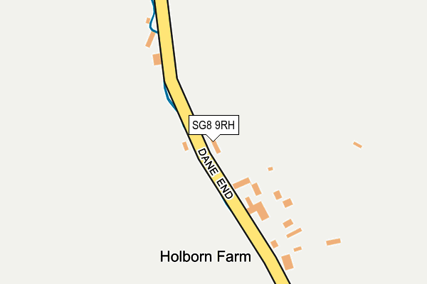 SG8 9RH map - OS OpenMap – Local (Ordnance Survey)