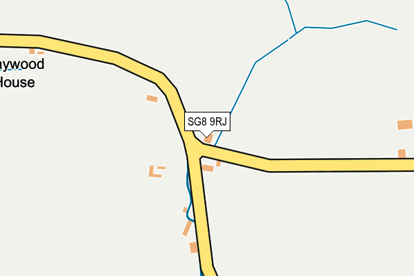 SG8 9RJ map - OS OpenMap – Local (Ordnance Survey)