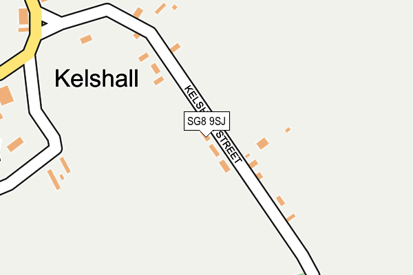 SG8 9SJ map - OS OpenMap – Local (Ordnance Survey)