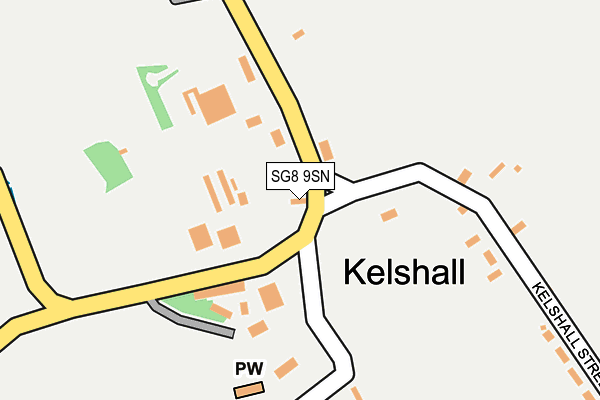 SG8 9SN map - OS OpenMap – Local (Ordnance Survey)