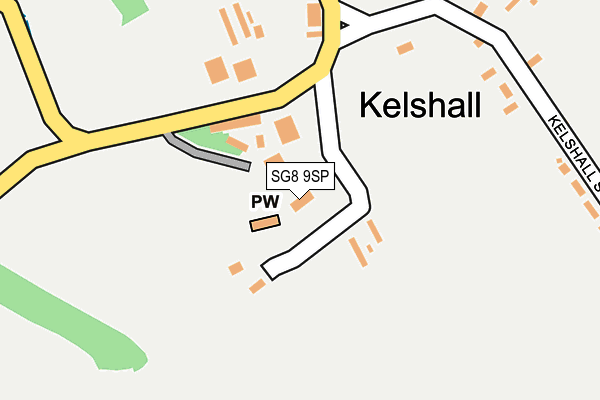 SG8 9SP map - OS OpenMap – Local (Ordnance Survey)