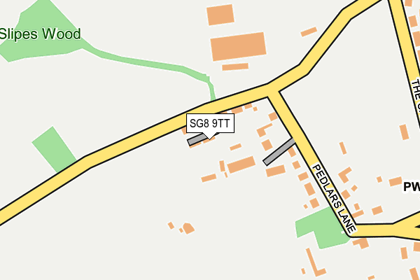SG8 9TT map - OS OpenMap – Local (Ordnance Survey)