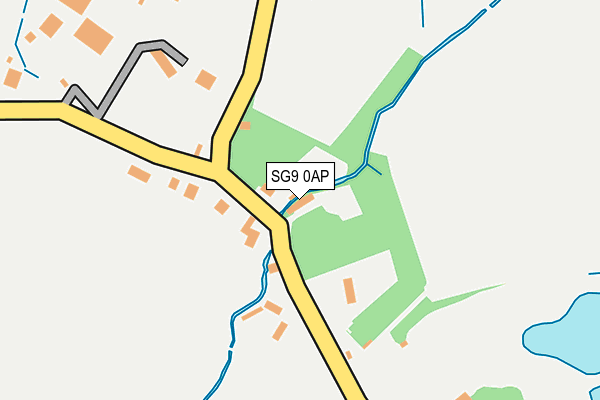 SG9 0AP map - OS OpenMap – Local (Ordnance Survey)