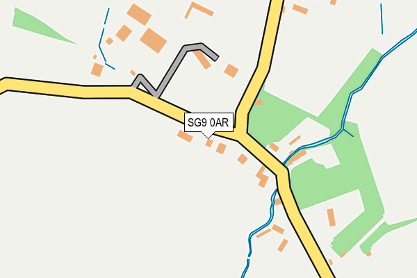 SG9 0AR map - OS OpenMap – Local (Ordnance Survey)