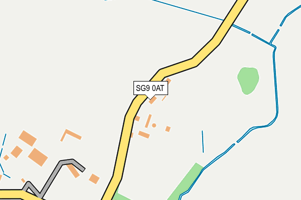 SG9 0AT map - OS OpenMap – Local (Ordnance Survey)