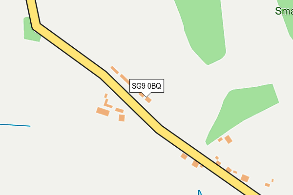 SG9 0BQ map - OS OpenMap – Local (Ordnance Survey)