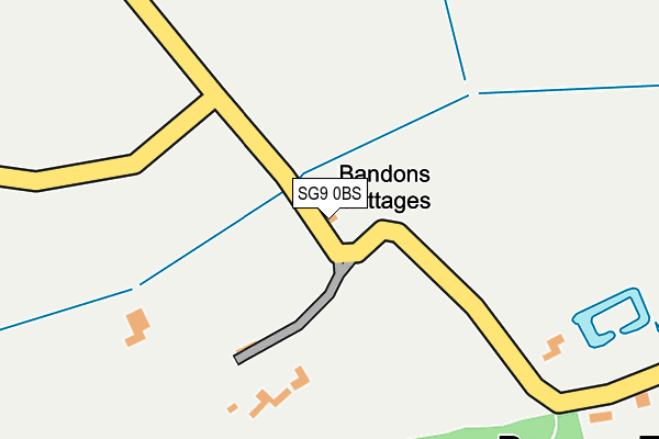 SG9 0BS map - OS OpenMap – Local (Ordnance Survey)