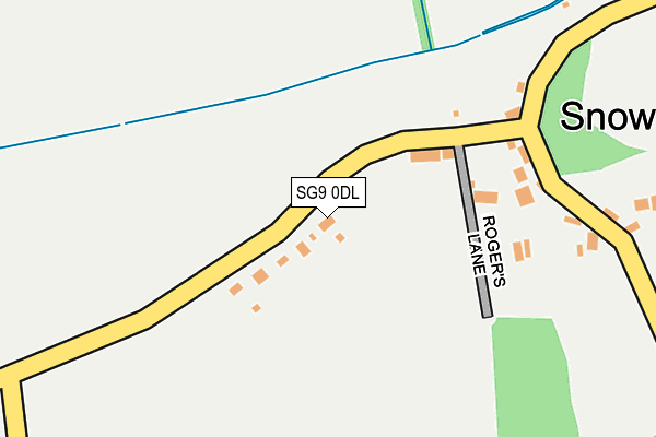 SG9 0DL map - OS OpenMap – Local (Ordnance Survey)