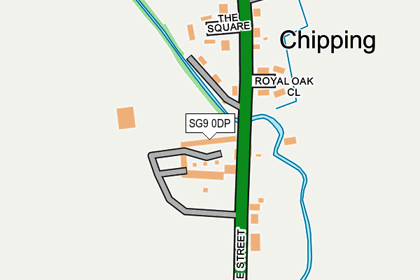 SG9 0DP map - OS OpenMap – Local (Ordnance Survey)