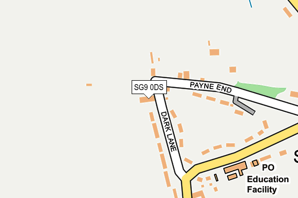 SG9 0DS map - OS OpenMap – Local (Ordnance Survey)