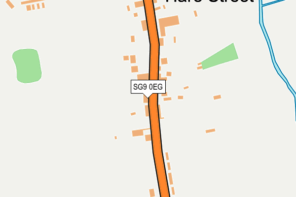 SG9 0EG map - OS OpenMap – Local (Ordnance Survey)
