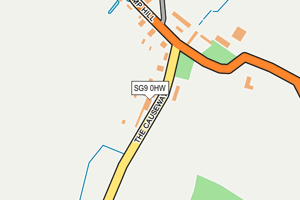SG9 0HW map - OS OpenMap – Local (Ordnance Survey)
