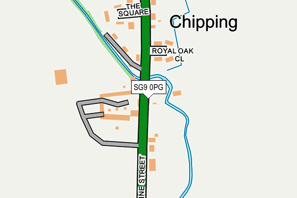 SG9 0PG map - OS OpenMap – Local (Ordnance Survey)