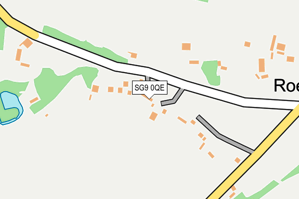 SG9 0QE map - OS OpenMap – Local (Ordnance Survey)