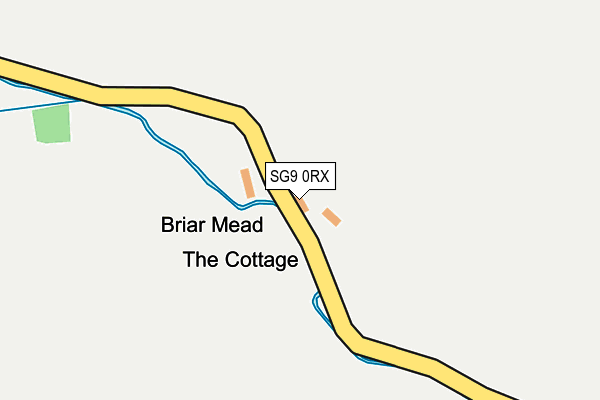 SG9 0RX map - OS OpenMap – Local (Ordnance Survey)