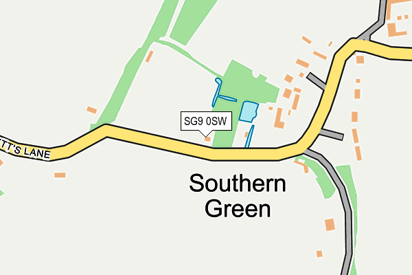 SG9 0SW map - OS OpenMap – Local (Ordnance Survey)