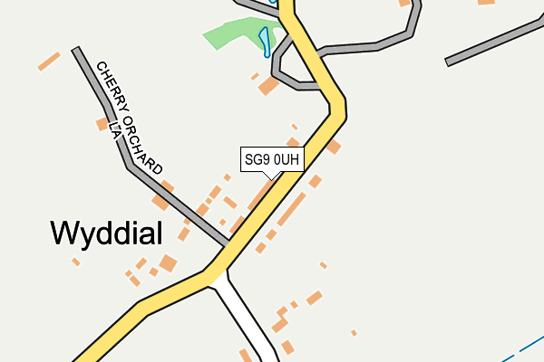 SG9 0UH map - OS OpenMap – Local (Ordnance Survey)