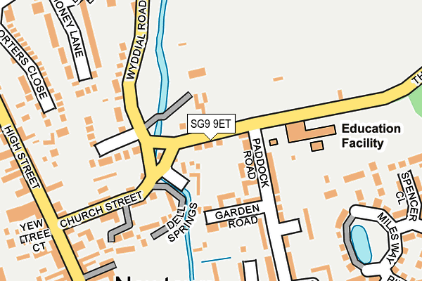 SG9 9ET map - OS OpenMap – Local (Ordnance Survey)