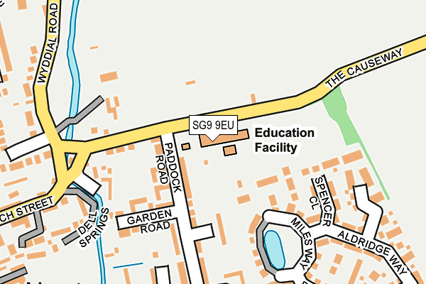SG9 9EU map - OS OpenMap – Local (Ordnance Survey)