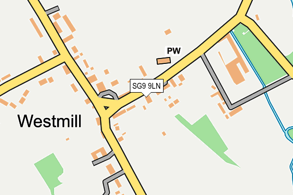 SG9 9LN map - OS OpenMap – Local (Ordnance Survey)