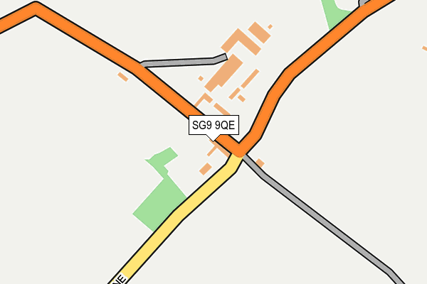 SG9 9QE map - OS OpenMap – Local (Ordnance Survey)