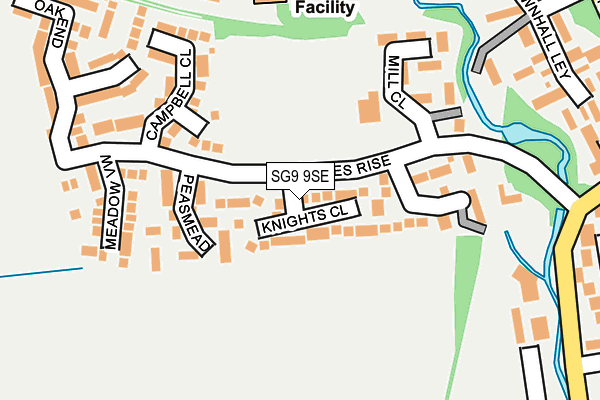 SG9 9SE map - OS OpenMap – Local (Ordnance Survey)