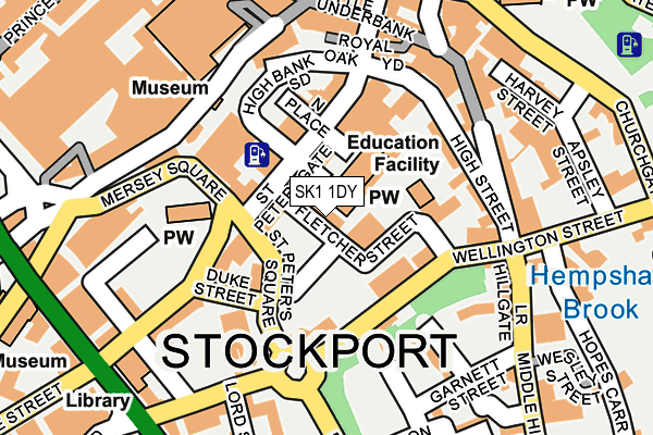 SK1 1DY map - OS OpenMap – Local (Ordnance Survey)