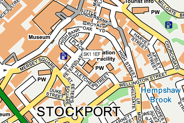 SK1 1EF map - OS OpenMap – Local (Ordnance Survey)