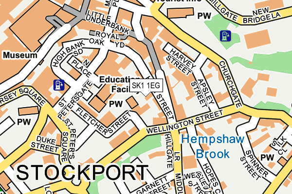 SK1 1EG map - OS OpenMap – Local (Ordnance Survey)