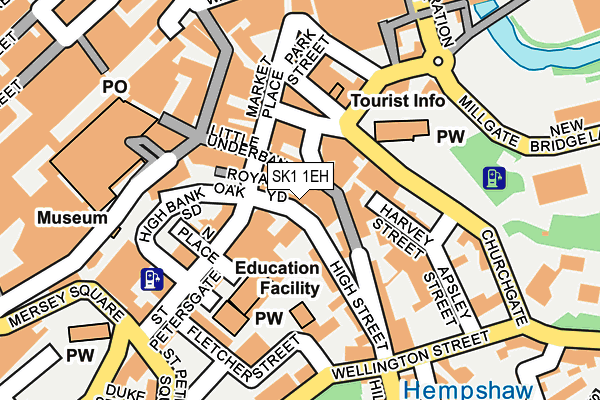 SK1 1EH map - OS OpenMap – Local (Ordnance Survey)