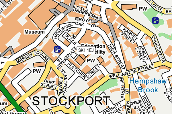 SK1 1EJ map - OS OpenMap – Local (Ordnance Survey)