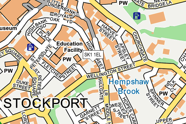 SK1 1EL map - OS OpenMap – Local (Ordnance Survey)