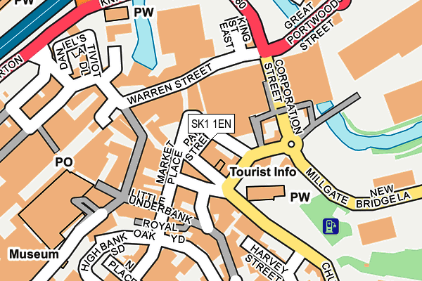 SK1 1EN map - OS OpenMap – Local (Ordnance Survey)