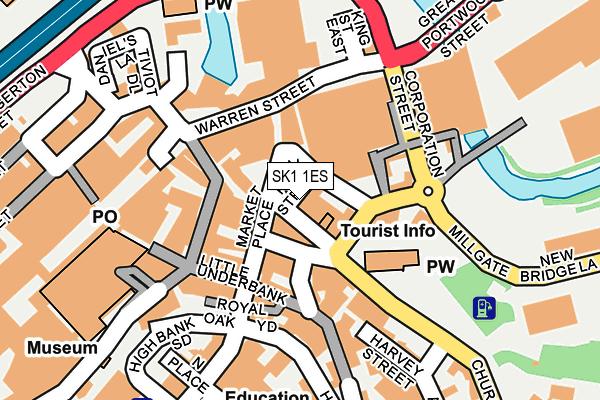 SK1 1ES map - OS OpenMap – Local (Ordnance Survey)