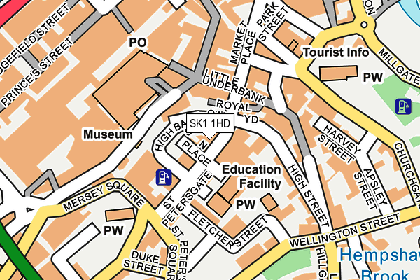 SK1 1HD map - OS OpenMap – Local (Ordnance Survey)