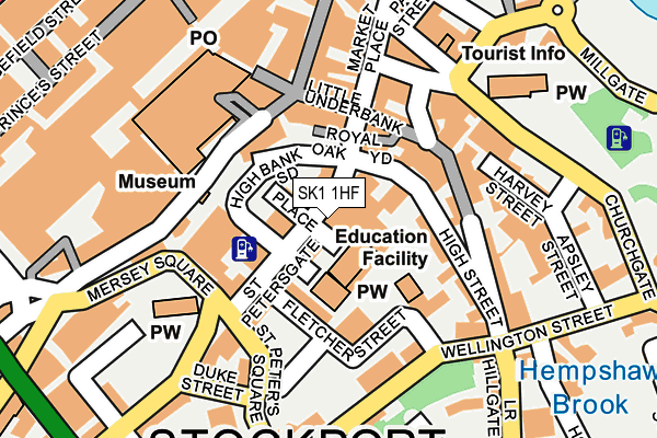 SK1 1HF map - OS OpenMap – Local (Ordnance Survey)