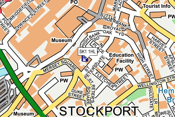 SK1 1HL map - OS OpenMap – Local (Ordnance Survey)