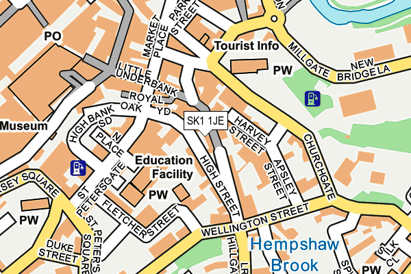 SK1 1JE map - OS OpenMap – Local (Ordnance Survey)