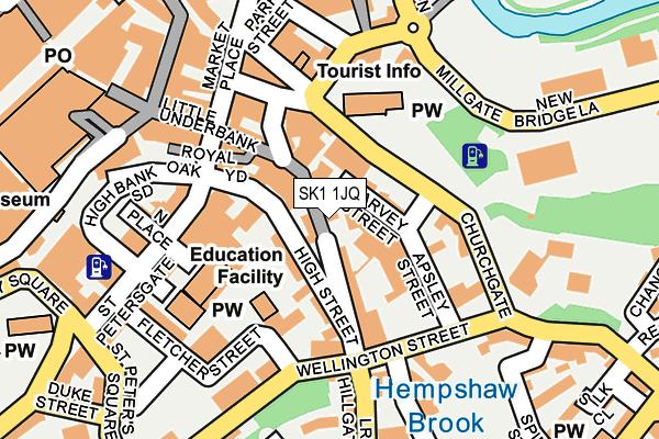 SK1 1JQ map - OS OpenMap – Local (Ordnance Survey)