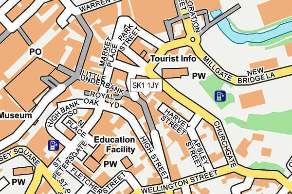 SK1 1JY map - OS OpenMap – Local (Ordnance Survey)