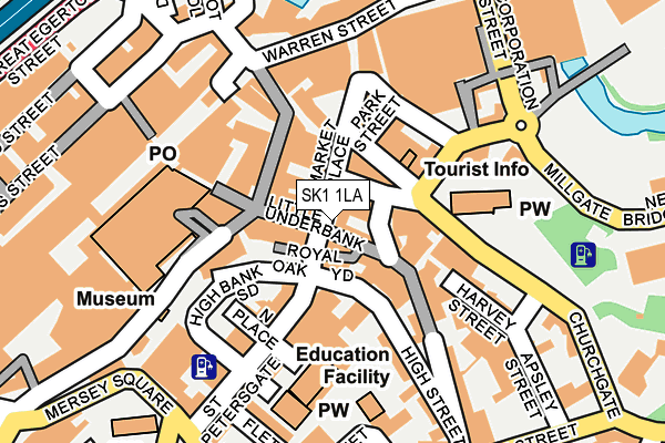 SK1 1LA map - OS OpenMap – Local (Ordnance Survey)