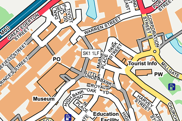 SK1 1LF map - OS OpenMap – Local (Ordnance Survey)