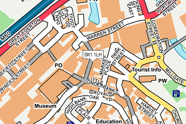 SK1 1LH map - OS OpenMap – Local (Ordnance Survey)