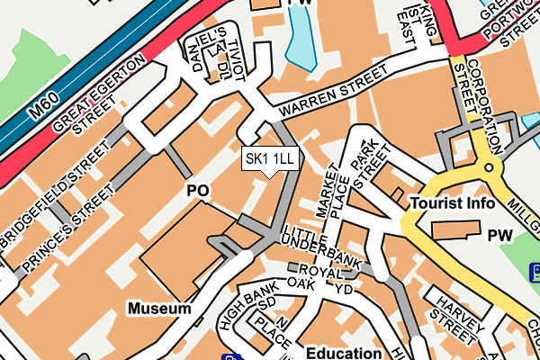 SK1 1LL map - OS OpenMap – Local (Ordnance Survey)