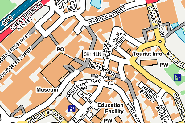 SK1 1LN map - OS OpenMap – Local (Ordnance Survey)