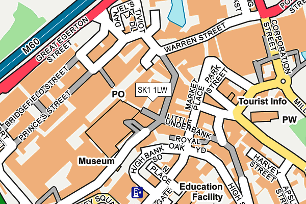 SK1 1LW map - OS OpenMap – Local (Ordnance Survey)