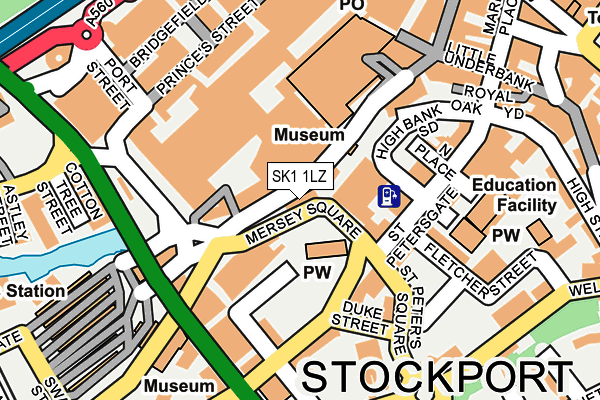 SK1 1LZ map - OS OpenMap – Local (Ordnance Survey)