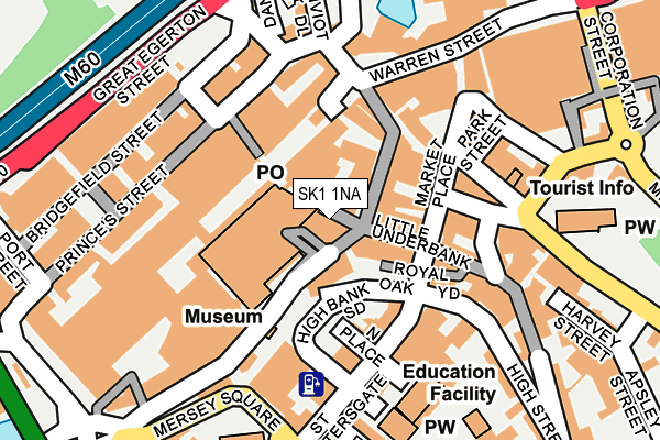 SK1 1NA map - OS OpenMap – Local (Ordnance Survey)