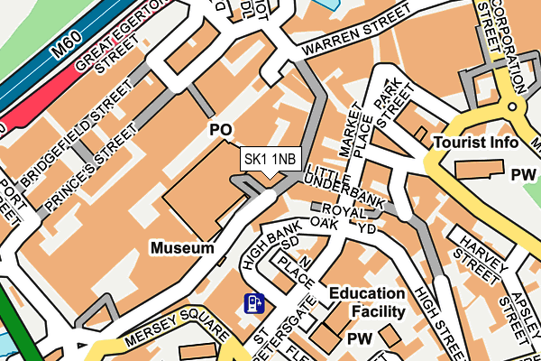 SK1 1NB map - OS OpenMap – Local (Ordnance Survey)